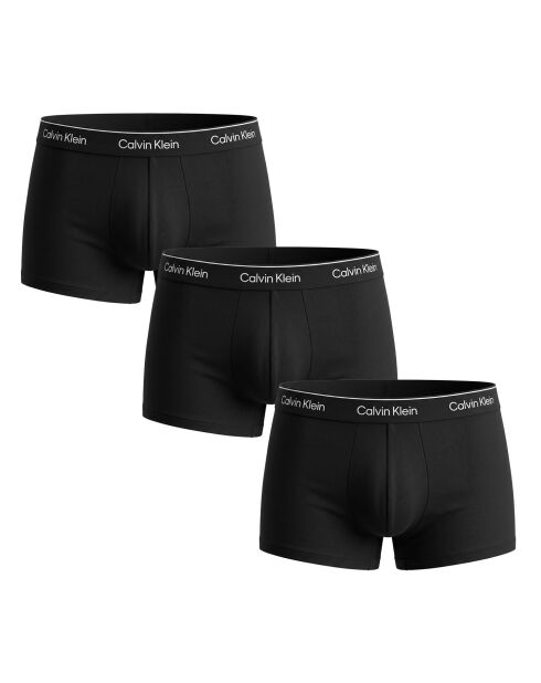 Set aus 3 schwarzen Icon Boxershorts aus elastischer Baumwolle NB4389