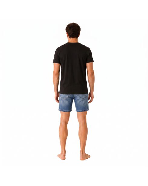 50531401 schwarzes Baumwoll-T-Shirt