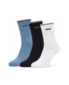 Pack de 3 pares de calcetines de algodón a media pantorrilla 50531597 multicolor