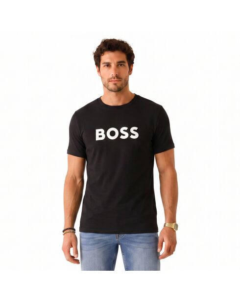 T-Shirt mit Baumwollschnitt 50491706 schwarz