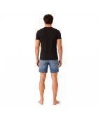 Camiseta con corte algodón 50491706 negra