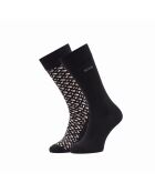 Packung mit 2 Paar Wadensocken aus Baumwolle 50515141 schwarz