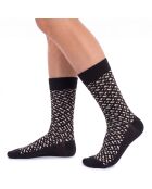 Packung mit 2 Paar Wadensocken aus Baumwolle 50515141 schwarz