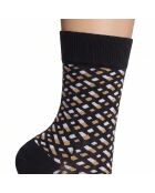 Packung mit 2 Paar Wadensocken aus Baumwolle 50515141 schwarz
