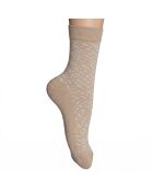 Packung mit 2 Paar Wadensocken aus Baumwolle 50515141 beige