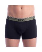 Set van 3 katoenen boxershorts 50554438 wit en zwart