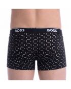 Set van 3 katoenen boxershorts 50554438 wit en zwart