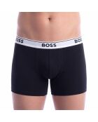 Set van 3 katoenen boxershorts 50554438 wit en zwart
