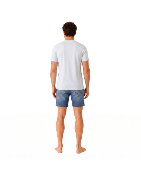 T-Shirt aus Baumwolle 50491706 hellhimmelblau