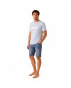 T-Shirt aus Baumwolle 50491706 hellhimmelblau