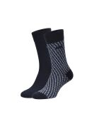 Packung mit 2 Paar Wadensocken aus Baumwolle 50559422 blau
