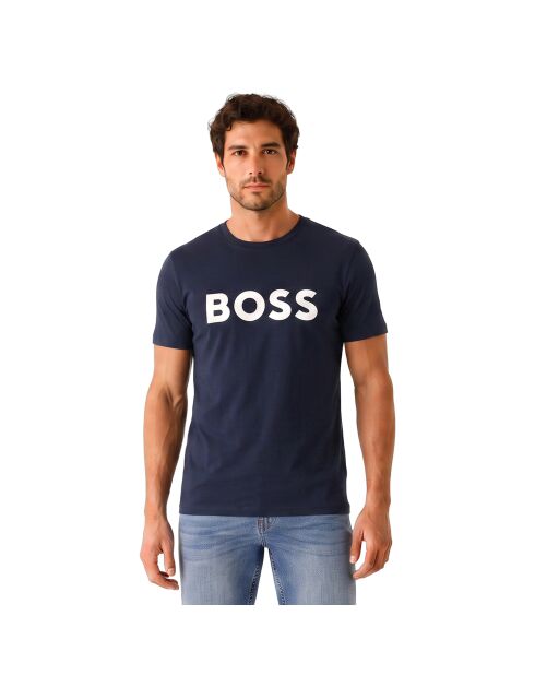 T-Shirt aus Baumwolle 50491706 marineblau