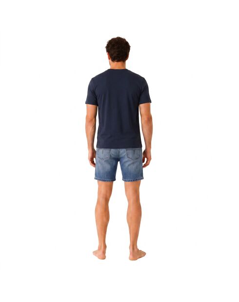 T-Shirt aus Baumwolle 50491706 marineblau