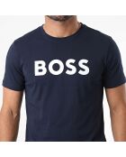T-Shirt aus Baumwolle 50491706 marineblau