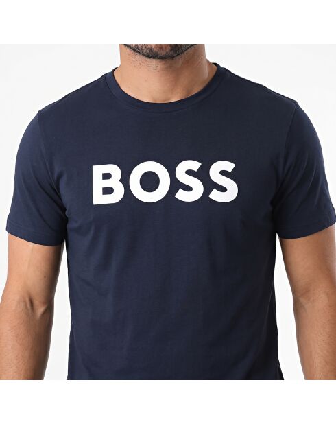 T-Shirt aus Baumwolle 50491706 marineblau