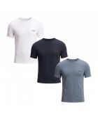 Pack de 3 camisetas sin mangas 50532811 blancas y azules
