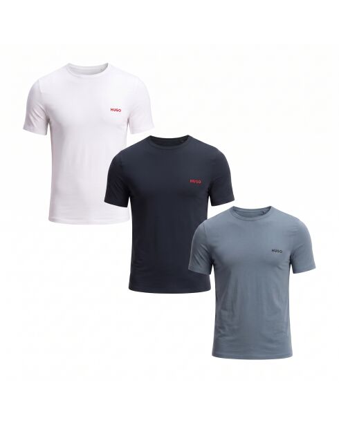 Packung mit 3 Tanktops 50532811 weiß und blau