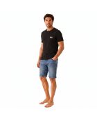 50531401 schwarz-beiges Baumwoll-T-Shirt