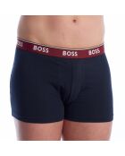 Set van 3 katoenen boxershorts met logo 50531701 marine