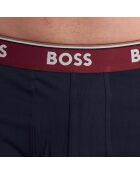 Set van 3 katoenen boxershorts met logo 50531701 marine