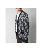 Cardigan grigio con fiocchi di neve