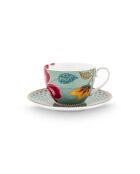 Tasse et soucoupe Blooming Tales Fantasy bleu