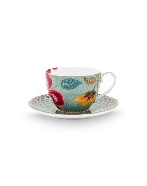 Tasse et soucoupe Blooming Tales Fantasy bleu
