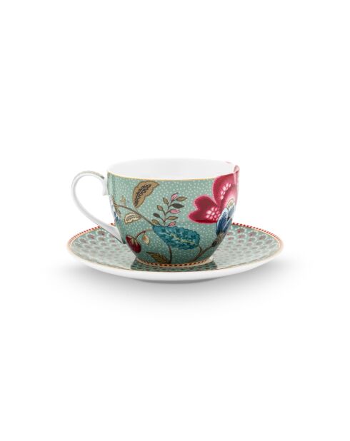 Tasse et soucoupe Blooming Tales Fantasy bleu