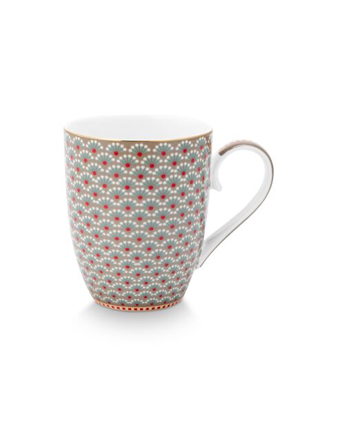 Lot de 6 mugs grand format Blooming Tales kaki