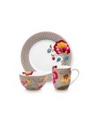 Ensemble de 3 pièces pour petit-déjeuner Blooming Tales Fantasy kaki