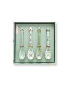 Lot de 4 cuillères à café Lily&Lotus vert clair - 13 cm