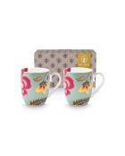 Lot de 2 petites tasses Blooming Tales Fantasy bleu