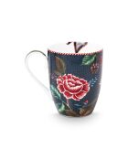 Lot de 6 grands mugs Berry Blues bleu - 350 ml