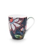 Lot de 6 grands mugs Berry Blues bleu - 350 ml