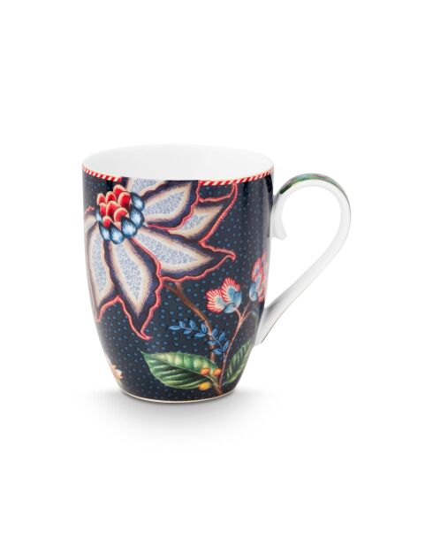 Lot de 6 grands mugs Berry Blues bleu - 350 ml