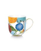 Lot de 2 grandes tasses à motifs de fleurs royales multicolore