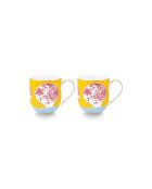 Lot de 2 grandes tasses Royal jaune