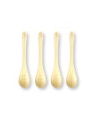 Lot de 4 cuillères à café Lily&Lotus jaune - 13 cm