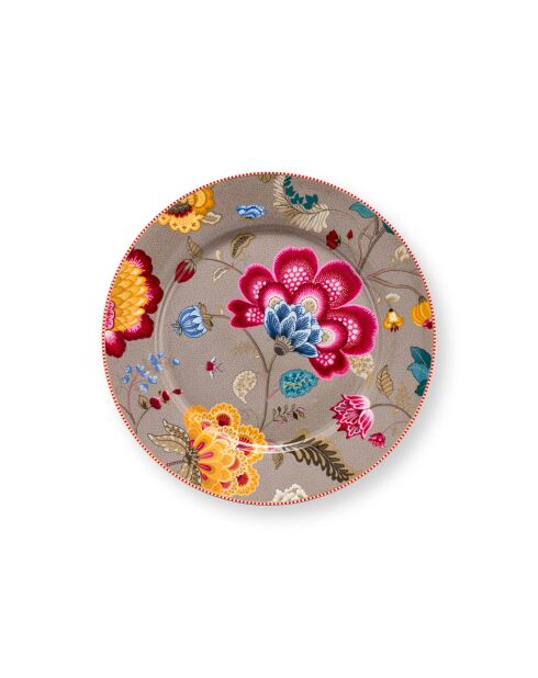 Lot de 2 assiettes Blooming Tales Fantasy kaki - 32 cm