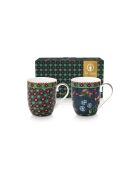 Set de 2 tazas pequeñas azules Berry Blues - 145 ml