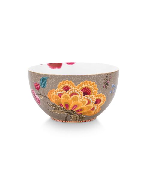 Lot de 2 bols Blooming Tales Fantasy kaki - 18 cm