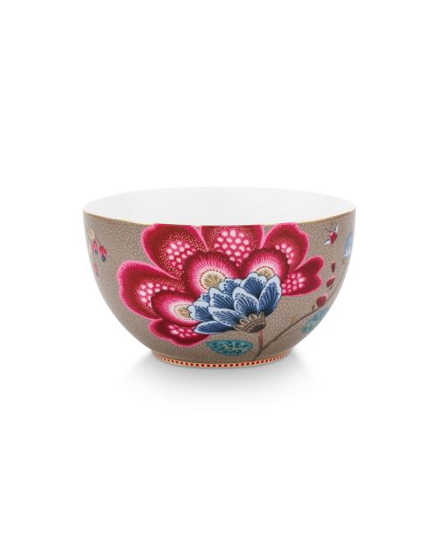 Lot de 2 bols Blooming Tales Fantasy kaki - 18 cm