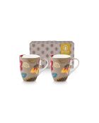 Lot de 2 grandes tasses Blooming Tales Fantasy kaki