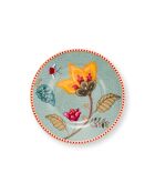Lot de 6 assiettes petit four Blooming Tales Fantasy bleu - 12 cm