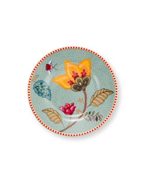 Lot de 6 assiettes petit four Blooming Tales Fantasy bleu - 12 cm