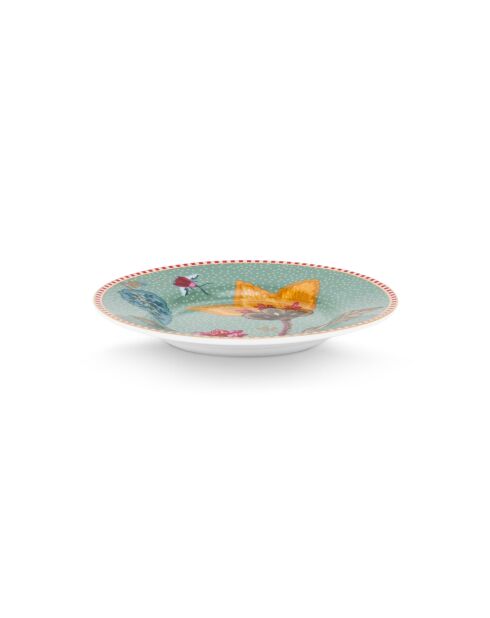 Lot de 6 assiettes petit four Blooming Tales Fantasy bleu - 12 cm