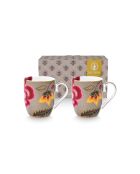 Lot de 2 petites tasses Blooming Tales Fantasy kaki