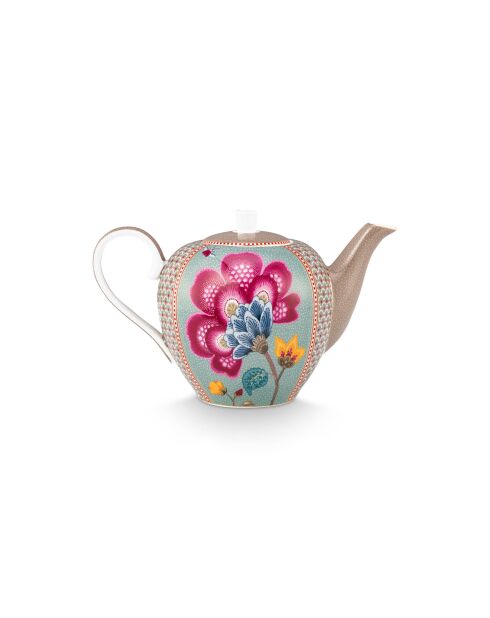 Théière grand format Blooming Tales Fantasy kaki/bleu