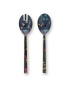 Set de 2 platos esmaltados para ensaladas Berry Bleus, 25 cm