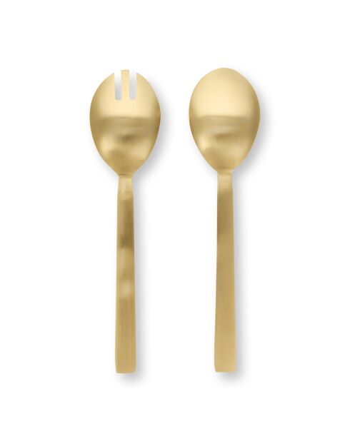 Set di 2 posate da insalata smaltate Berry Bleus - 25 cm